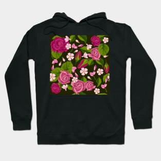 pattern of roses Hoodie